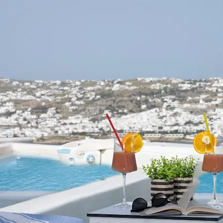 Schatz - Private Pool-sea&city View Mykonos Town