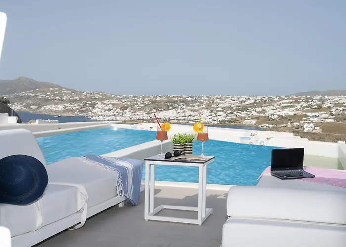 Schatz Mykonos- Private Pool & Sea Views Вилла Mykonos Town
