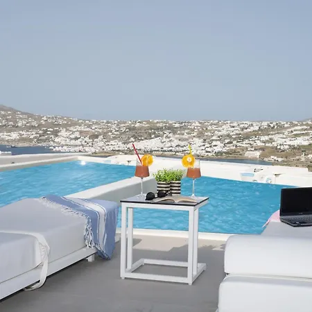 Schatz - Private Pool-sea & View 别墅 Mykonos Town